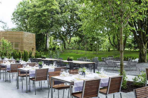 Terrasse im Seminarhotel Schwärzler, Bregenz Terrasse im Seminarhotel Schwärzler, Bregenz