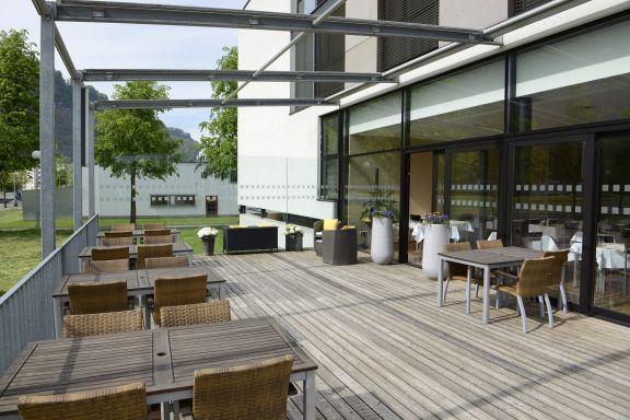 Terrasse Seminarhotel Fairmotel, Dornbirn Terrasse Seminarhotel Fairmotel, Dornbirn