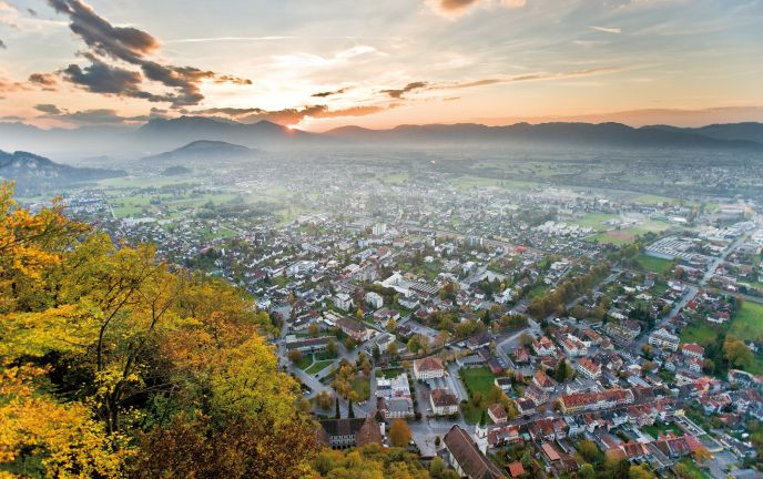 Blick auf das Rheintal Blick auf das Rheintal