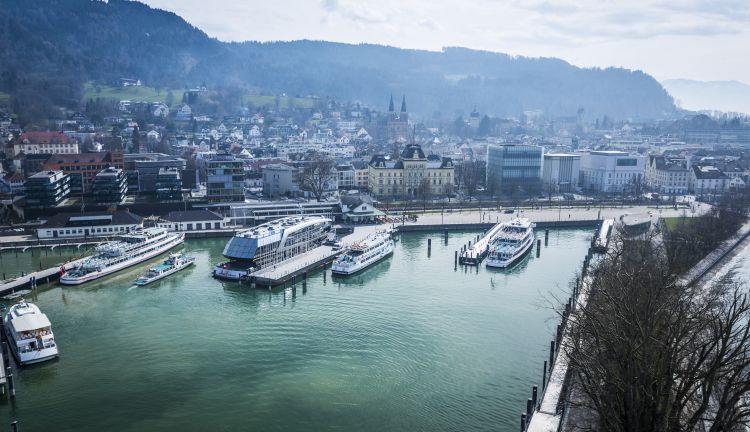 Flotte vorarlberg lines im Hafen Bregenz Flotte vorarlberg lines im Hafen Bregenz