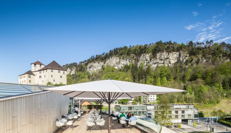 Dachterrasse Montforthaus Feldkirch Dachterrasse Montforthaus Feldkirch